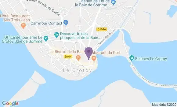 Localisation Le Crotoy Bp - 80550