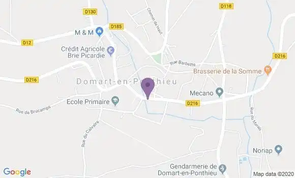 Localisation Domart En Ponthieu Bp - 80620