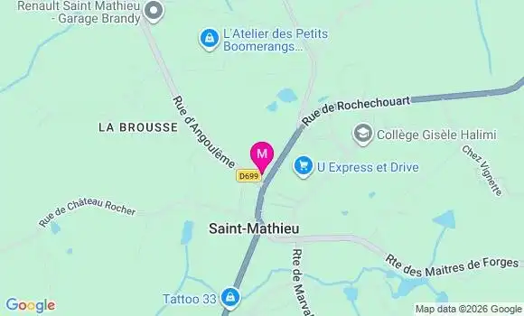 Localisation Saint Mathieu - 87440