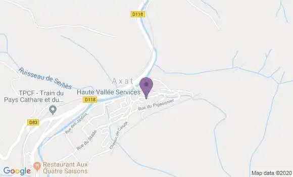 Localisation Axat - 11140