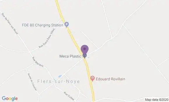 Localisation Flers sur Noye Bp - 80160