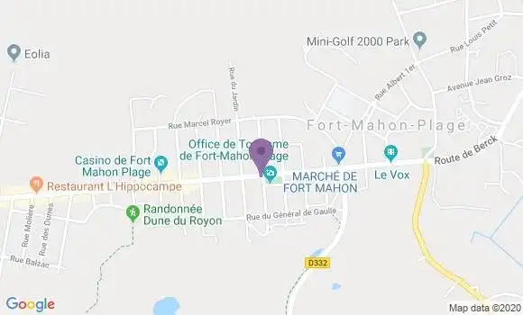 Localisation Fort Mahon Plage - 80120