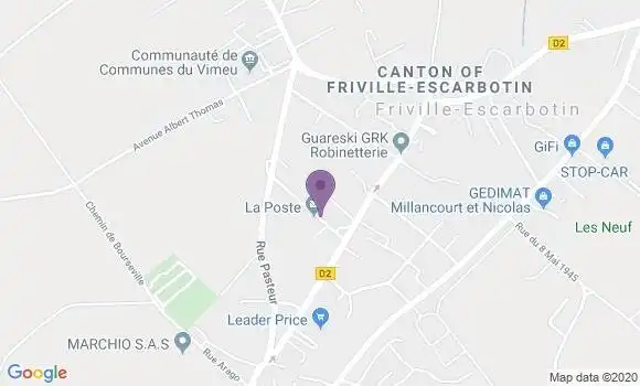 Localisation Friville Escarbotin - 80130