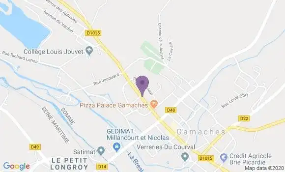 Localisation Gamaches - 80220