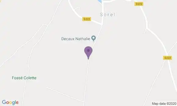 Localisation Heudicourt Bp - 80122