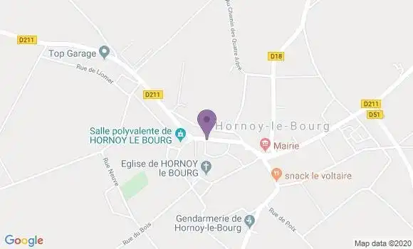 Localisation Hornoy le Bourg Bp - 80640