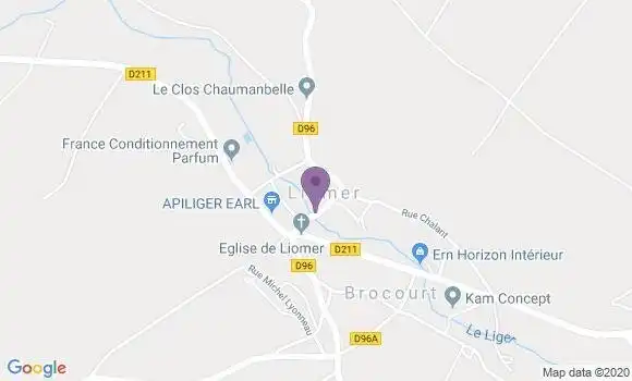 Localisation Liomer Bp - 80430
