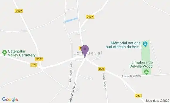 Localisation Longueval Ap - 80360