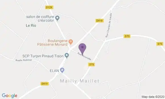Localisation Mailly Maillet Bp - 80560
