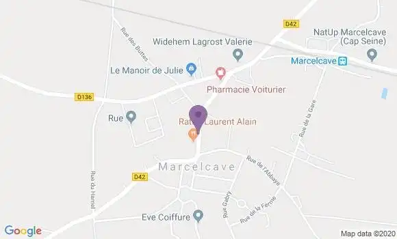 Localisation Marcelcave Bp - 80800