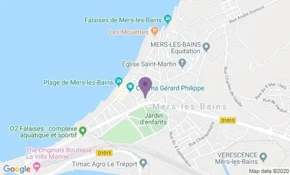 Localisation Mers les Bains - 80350