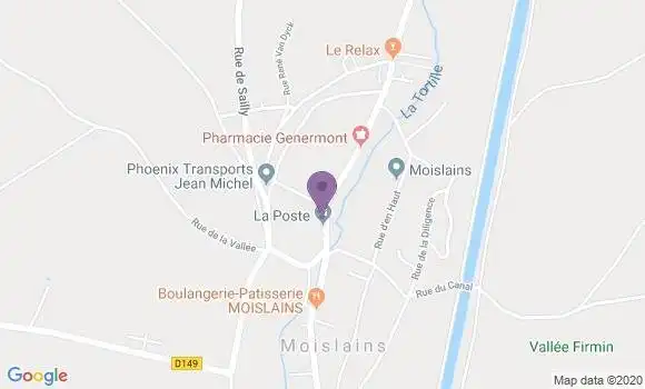 Localisation Moislains Bp - 80200