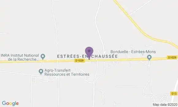 Localisation Estrees Mons Ap - 80200