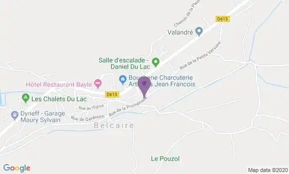 Localisation Belcaire - 11340