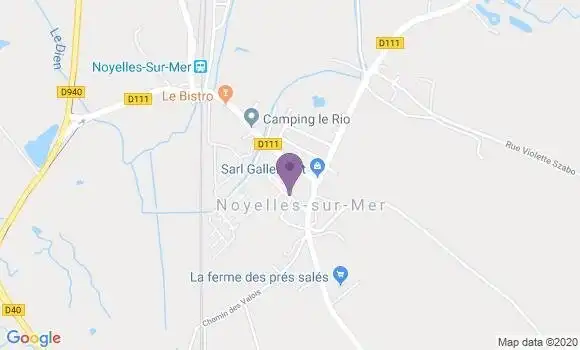 Localisation Noyelles sur Mer Bp - 80860