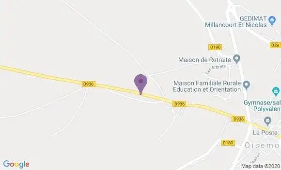 Localisation Oisemont - 80140