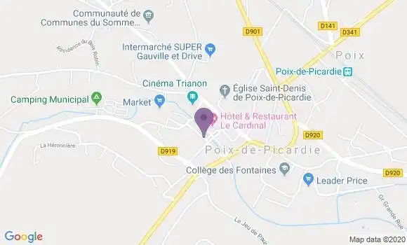 Localisation Poix de Picardie - 80290