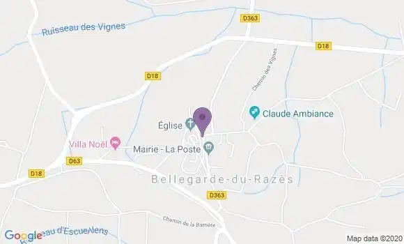 Localisation Bellegarde du Razes Ap - 11240