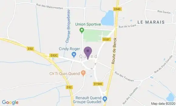 Localisation Quend Bp - 80120
