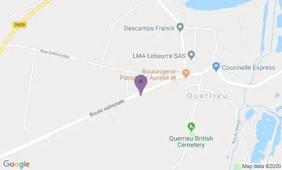 Localisation Querrieu Bp - 80115