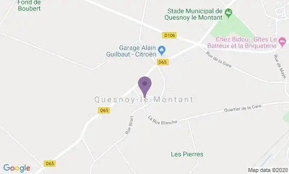 Localisation Quesnoy le Montant Ap - 80132