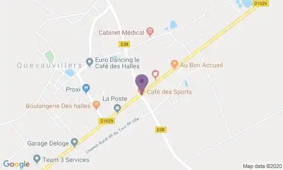 Localisation Quevauvillers Bp - 80710