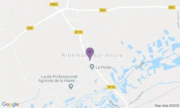 Localisation Ribemont sur Ancre Bp - 80800