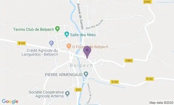 Localisation Belpech Bp - 11420