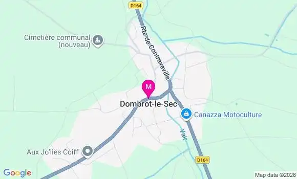 Localisation Dombrot le Sec - 88140