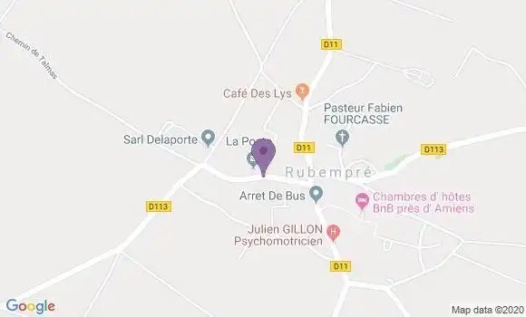 Localisation Rubempre Bp - 80260
