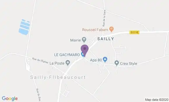 Localisation Sailly Flibeaucourt Bp - 80970