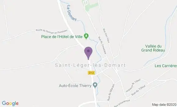 Localisation Saint Leger les Domart Bp - 80780