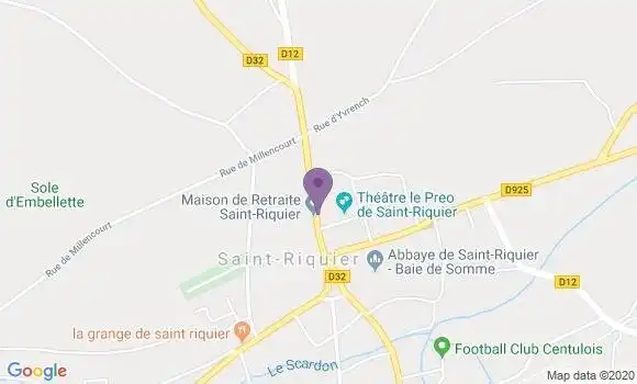 Localisation Saint Riquier Bp - 80135