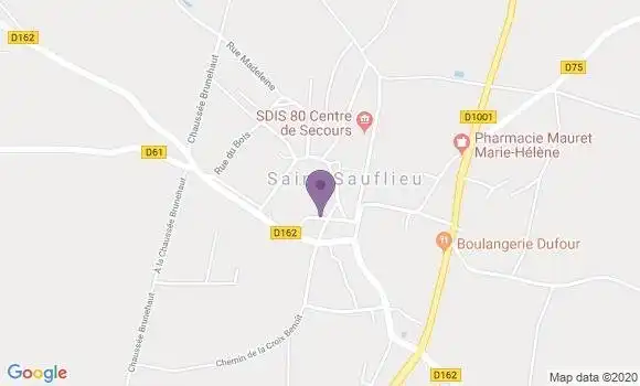 Localisation Saint Sauflieu Bp - 80160