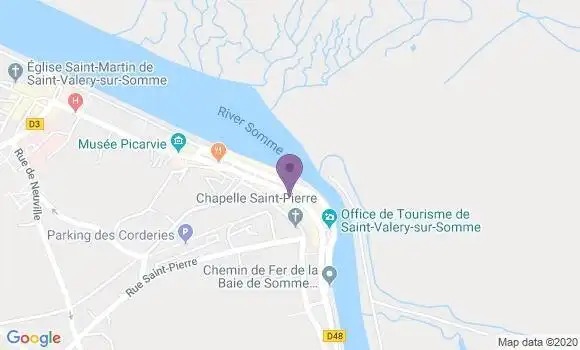 Localisation Saint Valery sur Somme - 80230