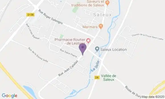 Localisation Saleux - 80480