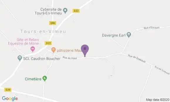 Localisation Tours En Vimeu Ap - 80210