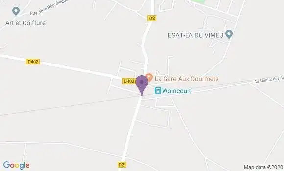 Localisation Woincourt Bp - 80520