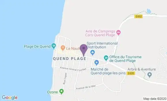 Localisation Quend Plage les Pins Ap - 80120