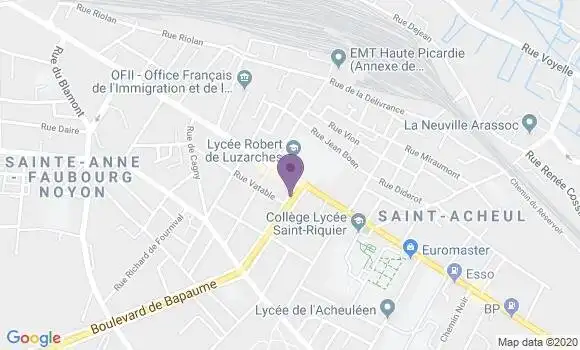 Localisation Amiens les Platanes - 80090