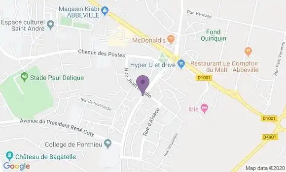 Localisation Abbeville Geant Bp - 80100