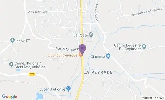 Localisation Blaye les Mines Bp - 81400