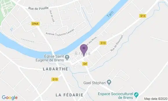 Localisation Brens Ap - 81600
