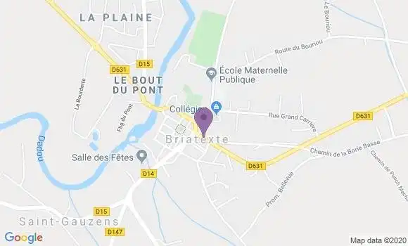 Localisation Briatexte Bp - 81390