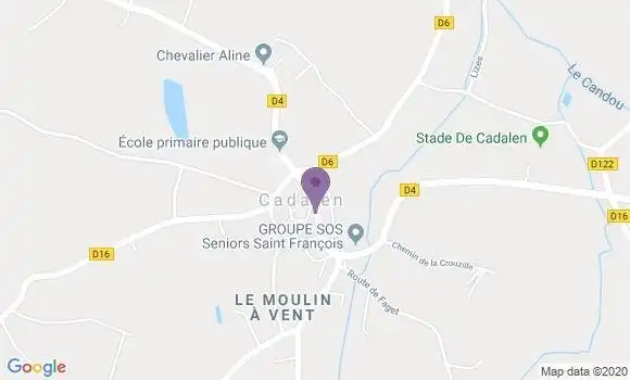 Localisation Cadalen Bp - 81600