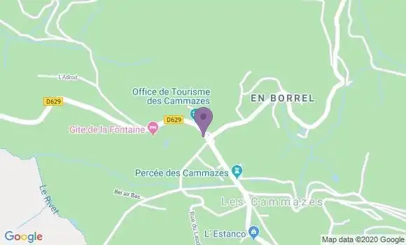 Localisation Les Cammazes Bp - 81540