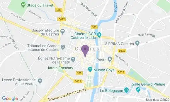 Localisation Castres Soult - 81100