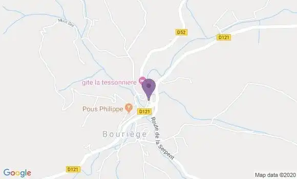 Localisation Bouriege Ap - 11300