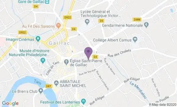 Localisation Gaillac - 81600