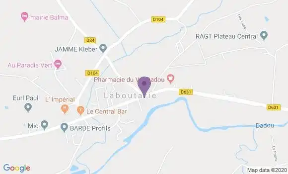 Localisation Laboutarie Ap - 81120